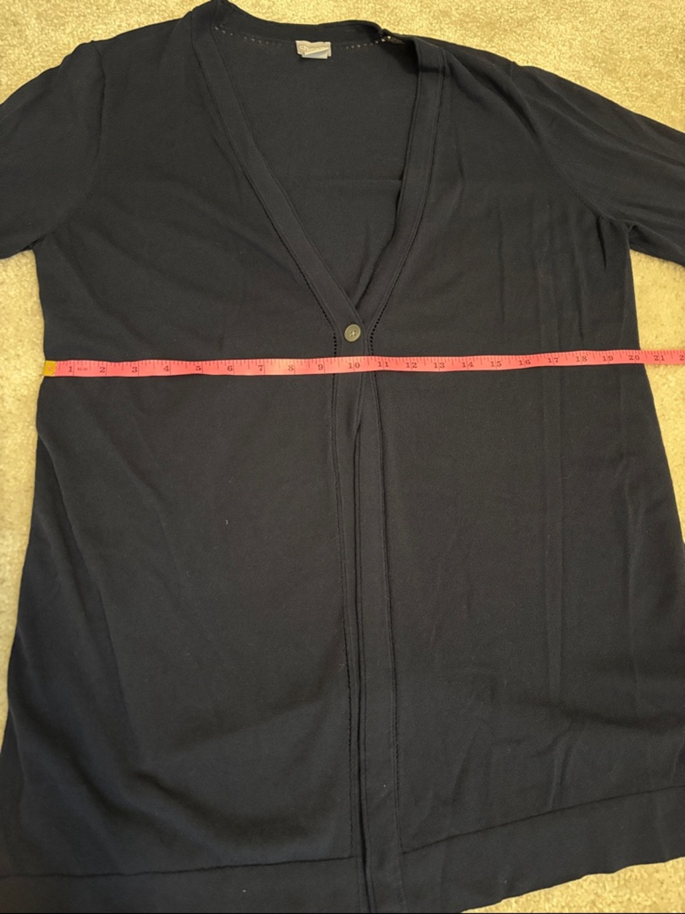 Chico's Midnight Blue Open Cardigan - Picture 7 of 8